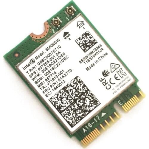 1730Mbps for Intel 9560 dual band 2.4G/5GHz wireless bluetooth 5.0 802.11ac m.2 cnvi NGFF 9560ngw Wi-Fi card