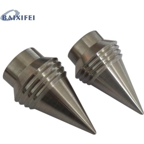 2 Pcs D19mm Stainless Steel Curtain Rod Decorative Head Cone, Curtain Accessories Finials for Window Decoration