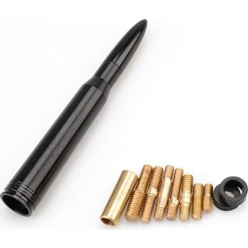 Aluminum Short Bullet Antenna For Ford 10-19 F150 F-150 Raptor/King Ranch/Lariat/Platinum/XL/XLT/FX2/FX4/STX/SVT Tremor