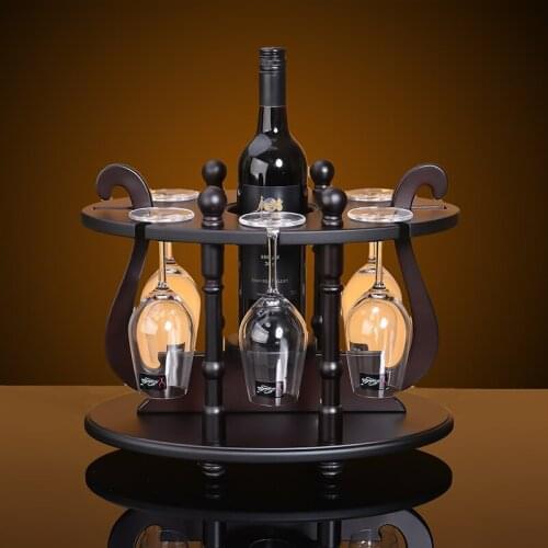 D European decor decoration wood wine rack creative Home Furnishing wine wine rack shelf Wine TV cabinet
