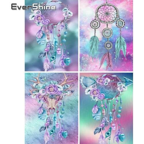EverShine 5D Diamond Painting Landscape Diamond Embroidery Full Square Dreamcatcher Mosaic Cross Stitch Rhinestones Home Decor