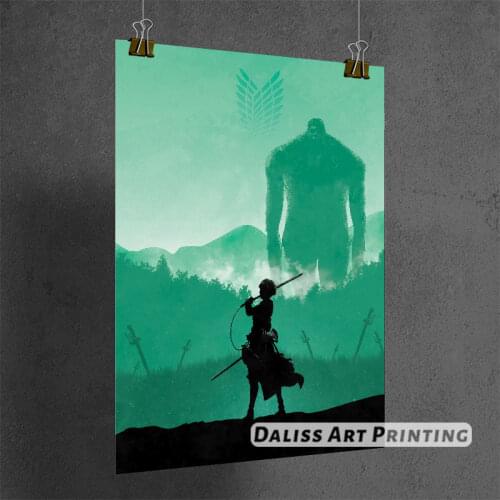 Canvas Anime Attack on Titan Mikasa Pictures Home Decoration Paintings Poster HD Prints Wall Art Modular Living Room Framed