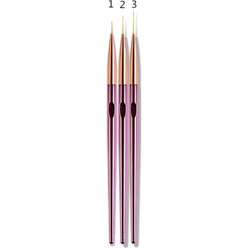 Nail Art French Painting Liner Brush Flower Detailing Drawing UV Gel Design Stripes Lines Pen Tips Manicure Tools