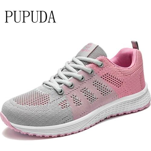 Women Sneakers 2021 Ladies Sports Shoes Ladies Trainers Flat Sneakers Woman Baskets Femme Tenis Feminino Fashion Mesh Breathable