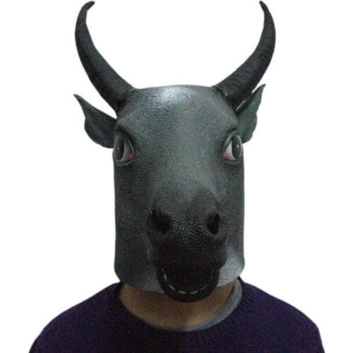 Latex mask headgear tau exported to Europe and the United States tau horse mask animal mask COS stage props