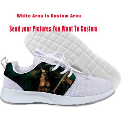 2019 Hot New Design Mens Greatest Rival Mihawk Roronoa Zoro Shoes Lightweight-Breathable Custom DIY Fashion Sports Shoes