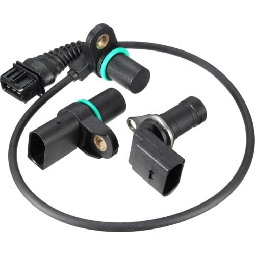 New 3pcs/Set Car Intake Exhaust Cam Camshaft Crankshaft Position Sensor With O-R For BMW 12147539165 12147518628 12141709616