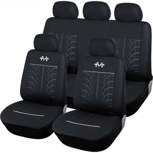 Sports style Car Seat Covers Black Car Seat Protector Interior Accessories Universal Fit Most Brand Vehicle Seats