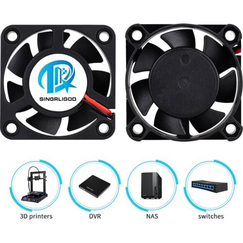 3D Printer Cooling fan DC 24V 12V 5V 40mm x 40mm x 10mm With 2Pin XH2.54 Wire Cooler 30cm Wire Computer PC Case Cooling Fan 4010