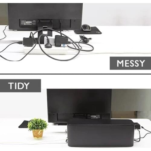 Wire Storage Box Organizer Wire Cable Power Strip Wires Anti-Dust Boxs Socket Network Line Multi-functional Container Hot Sale