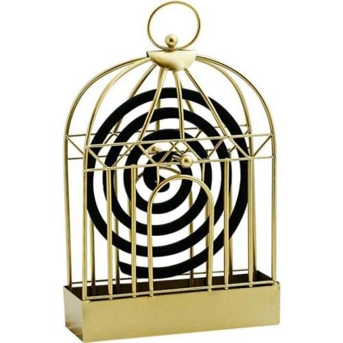 Northern European Style Coil Incense Holder Cage Mosquito Repellent Incense Rack Sandalwood Censer Iron Crafts Home Decor