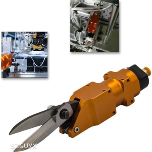 Robot machinery opt pneumatic nipper shear pnumatic cutting xg-23a AM-10 mask scissors cylinder 100S AM 10 taiwan mask cutting