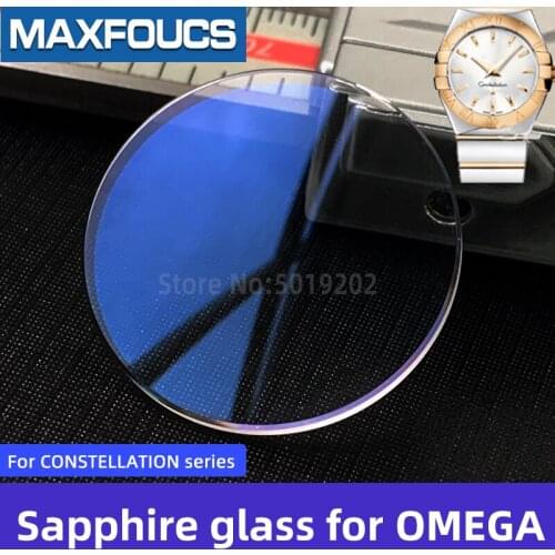 Sapphire crystal For CONSTELLATION series123.20.27.60.02.004/123.20.35.20.52.002 AR-coating Parts watch glass for OMEGA brand
