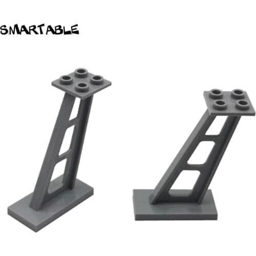 Smartable Support 2x4x5 Stanchion Inclined with Thick Supports Building Block MOC Parts Toys For Kids Compatible 4476 10pcs/Set
