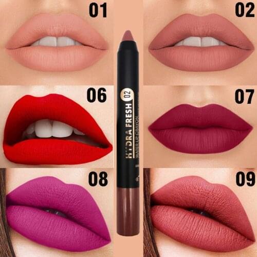 Long-lasting Matte Lip Liner Nude Velvet Lipstick Pencil Waterproof Moisturizing Lipsticks Beauty Sexy Lip Gloss Makeup Tools