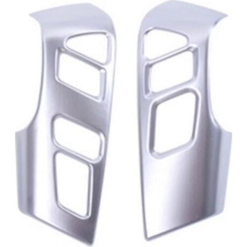 6 PCS DIY Car styling NEW ABS Chrome Air conditioning vent frame light box fit for Honda 2014 New Accord 9 parts accessories