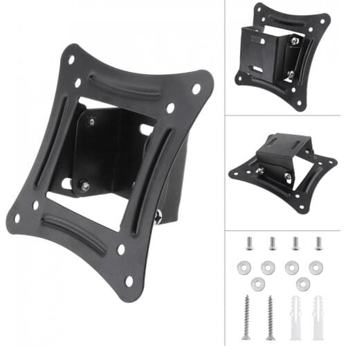 Universal 14-26 Inch LCD LED Monitor Flat Panel TV Wall Mount Bracket Fixed Flat Panel TV Frame Support 10 Degrees Tilt Angle