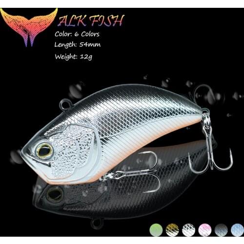 WALK FISH 54mm/12g VIB Fishing Lure Metal Vibration Fishing Baits Full Water Layer Wobbler Artificial Baits For Bass Pike Tools