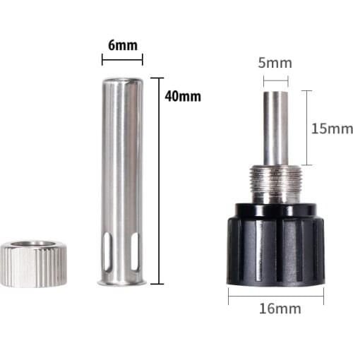 WEP Solder Socket + Nut Head Wood Electric Soldering Station Iron Handle Accessories for Iron Head Cannula Bushing Tip