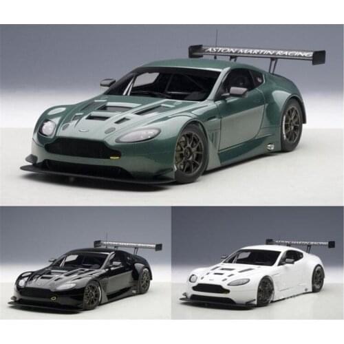 1/18 AUTOart For ASTON MARTIN Vantage V12 GT3 Mode Car Boys Girls Gifts Collection Display Black/Green/White Metal,Plastic