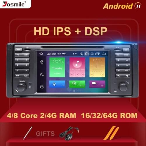1 din Android 11 Car DVD Multimedia Player For BMW X5 E53 E39 Radio audio GPS Stereo Navigation head unit 8 core DSP 4GB 64G