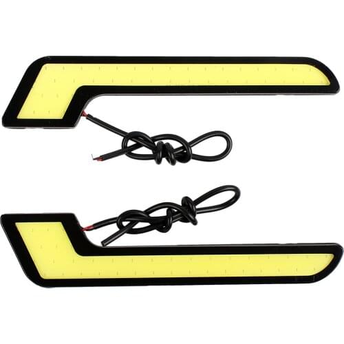 2Pcs/Set DC 12V Universal Car Fog Lamps LED DRL Car Daytime Running Lights Car-styling COB LED Automobiles External Light