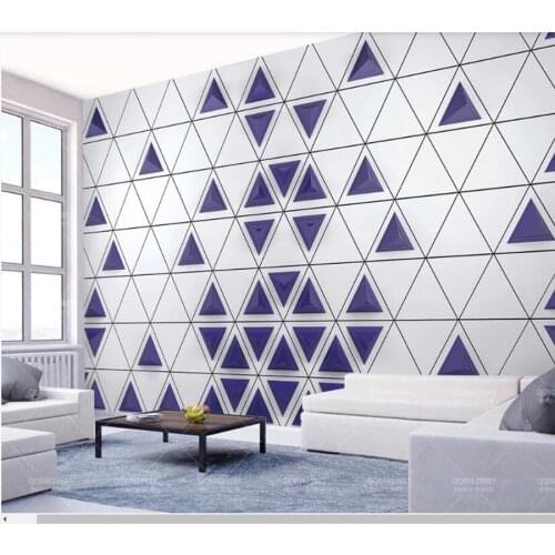Papel de parede 3d triangle modern stylish geometric wallpaper,living room tv wall kitchen bedroom wall papers home decor mural