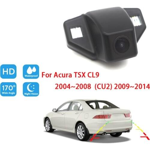 Car Rear View Camera For Acura TSX CL9 2004 ~ 2008 (CU2) 2009 ~ 2014 CCD Full HD Night Vision Backup Parking Camera Waterproof