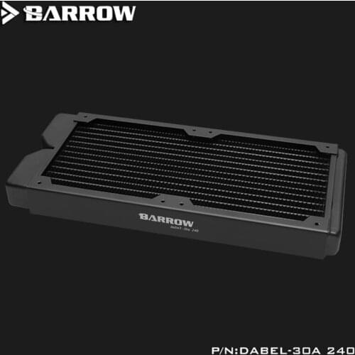 Barrow Dabel-30a 240 copper radiator 30 mm thickness Computer water cooling can install two 120 fans