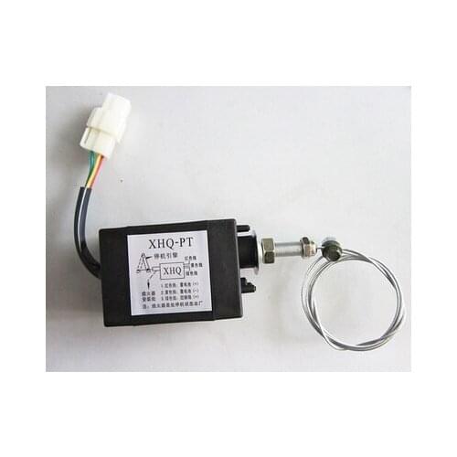 Free shipping 7pcs XHQ-PT 24V Stop Diesel engine electronic stopping device control oil stop power grid electromagnetic valve