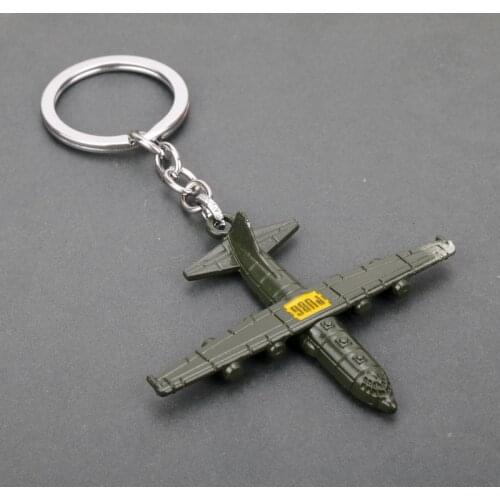 Pubgs Eat-Chickens Fighter Pendant Keychain Battlegrounds Backpack Battle Plane Key Ring Woman Man Key Chains