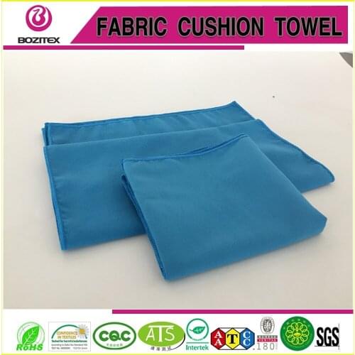 Outdoor sports microfiber suede quick dry towel yoga beach camping soft gym swimming towel with mesh bag