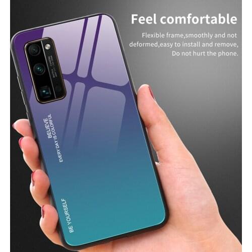 Luxury Glass Phone Case For Huawei Honor 30 Pro Plus 20S 10i 20i Play Play3 Honor View 10 20 30 Pro 8 9 10 Lite Cover Case Coque