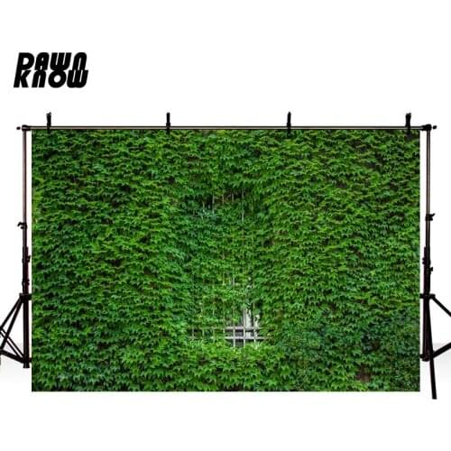 DAWNKNOW Boston ivy Photography Background Green Leaf Photographic Backdrops Wedding Photo Shoot Children Photocall lv840