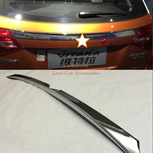 FOR SUZUKI VITARA CHROME REAR TRUNK BOOT TAILGATE DOOR LID COVER TRIM MOLDING STAINLESS GARNISH STRIP CAR ACCESSORIES