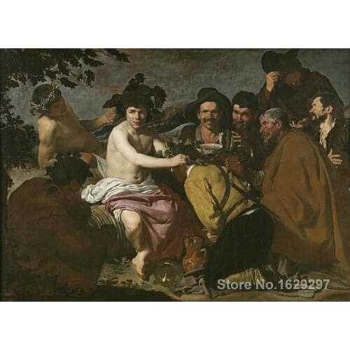 Famous Diego Velazquez painting The Triumph of Bacchus Hand painted High quality
