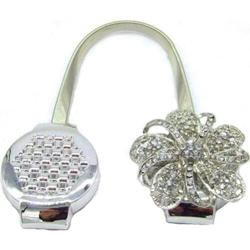 Magnetic Curtain Tiebacks Crystal Flower Holdbacks Tie Backs Buckle Clips Home Office Decor Buckle Tie Back Living Accessories