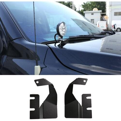 Metal Exterior Details A-pillar Car Hood Ditch Hinges Cube Led Light Pods Mount Brackets For Tundra 2014-2021 Car Accessories