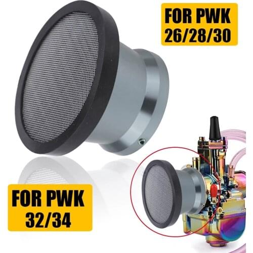 Motorcycle Air Filter Wind Horn Cup Alloy Trumpet With Guaze Mesh filtre a air moto For PWK 26mm 28mm 30mm 32mm 34mm Carburetor