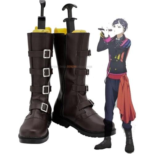 Idolish7 Momo Shoes Cosplay idolish7 Momose Sunohara Cosplay Boots Brown Shoes Custom Made