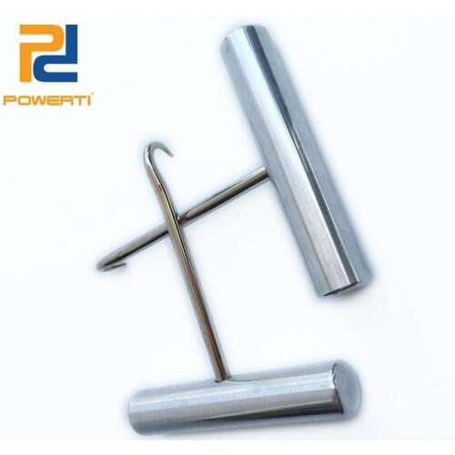 Powerti 3pcs Mini Badminton/Tennis Racket String Awl Tools Machine Cute Black Tennis Stringer Used for Stringing Mover Clamps