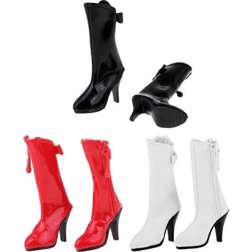 1/6th Artificial Leather Female Boots for 12inch Kumik Action Figures