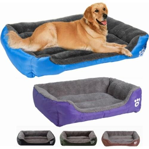 10 Colors Paw Pet Sofa S/M/L/XL/XXL/XXXL Dog Beds Waterproof Bottom Soft Fleece Warm Cat Bed Mats House Petshop Dropshipping