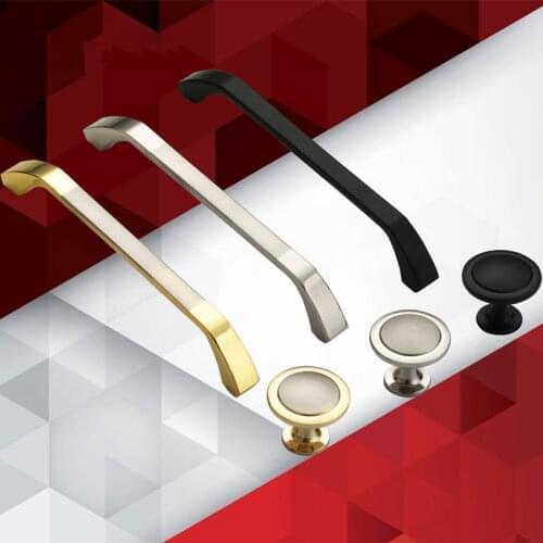 Modern Minimalist Shoe Furniture Cabinet Hardware Handle American Drawer Door Handle Double White Steel Wire Push Pull Handle