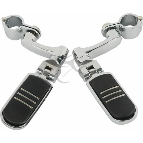 Motorcycle One pair Engine Guard Highway Peg Left Right Foot Peg For Harley with 1-1/4 "(32mm) Engine Guards