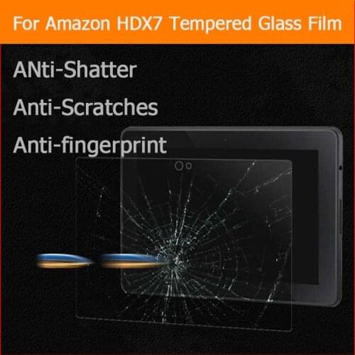 Premium Anti-shatter tempered glass film For Amazon Kindle Fire HDX 7 HDX7 7.0" tablet LCD Screen Protector Film