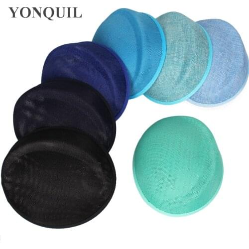 New Vintage Women Fascinator Base 18 CM Women Imitation Sinamay Wedding Fascinator Hat DIY Hair Accessories Bride Ladies Chapeau