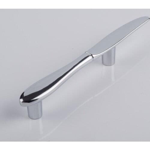 1pcs Creative Knife Fork Spoon Design Zinc Alloy Kitchen Cabinet Handles Cupboard Drawer Knobs Furniture Handles Hardware