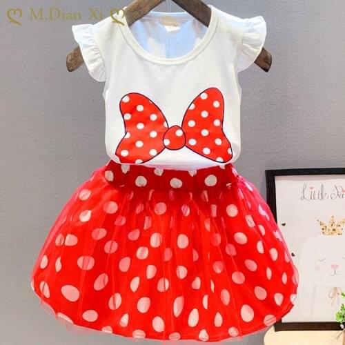Baby Girls Clothing Sets Infant Clothes Toddler Children Cotton Cartoon 2pcs Cute Printing Clothes Sets Girls Summer Set