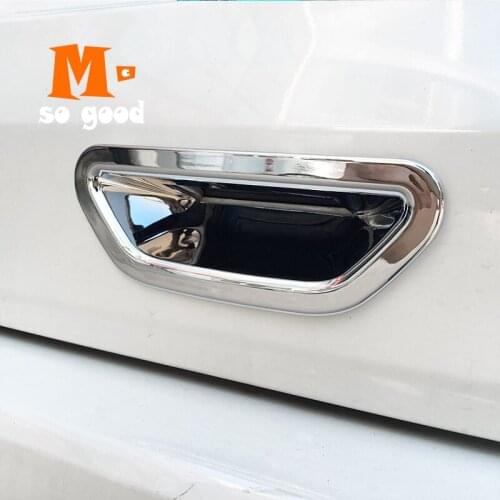 2014 15 16 17 18 19 2020 For Nissan X-trail Xtrail Rogue T32 Rear Door bowl Tail Door Bowl Trim Cover ABS Chrome Accessories